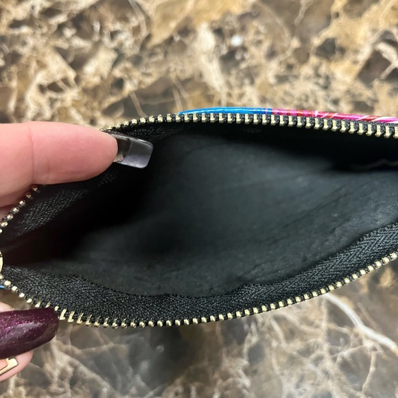 Bangle Wristlet Colorful Cheetah Strip Keychain Clutch. - Picture 2 of 4